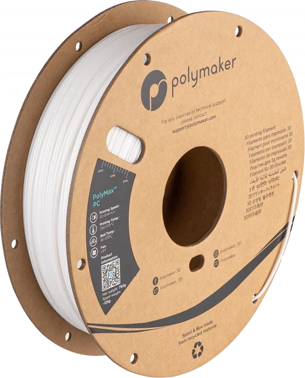 Polymaker Filamento POLYMAX PC 1.75mm 0.75kg - Image 4