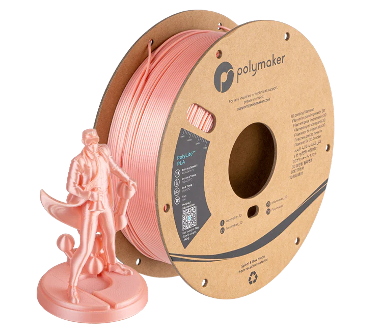 Polymaker Filamento PLA Silk Pink - Rifa
